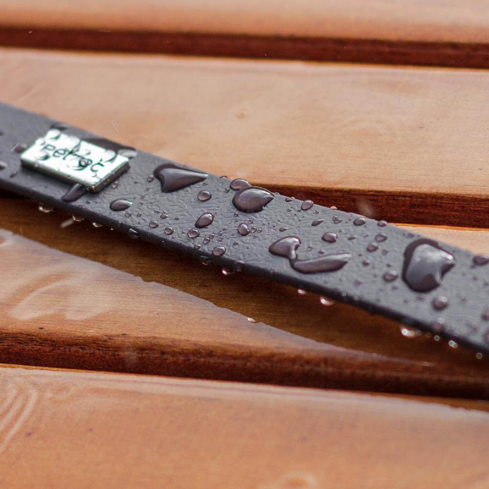 PetTec Hundeleine aus veganem Trioflex mit Handschlaufe, Führleine 2m bis 80kg, braun