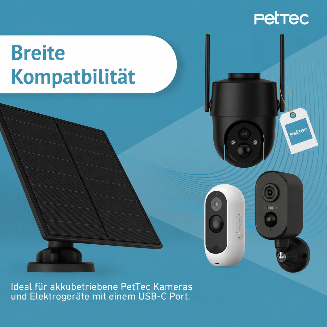 PetTec Solar Panel für Pet Cams