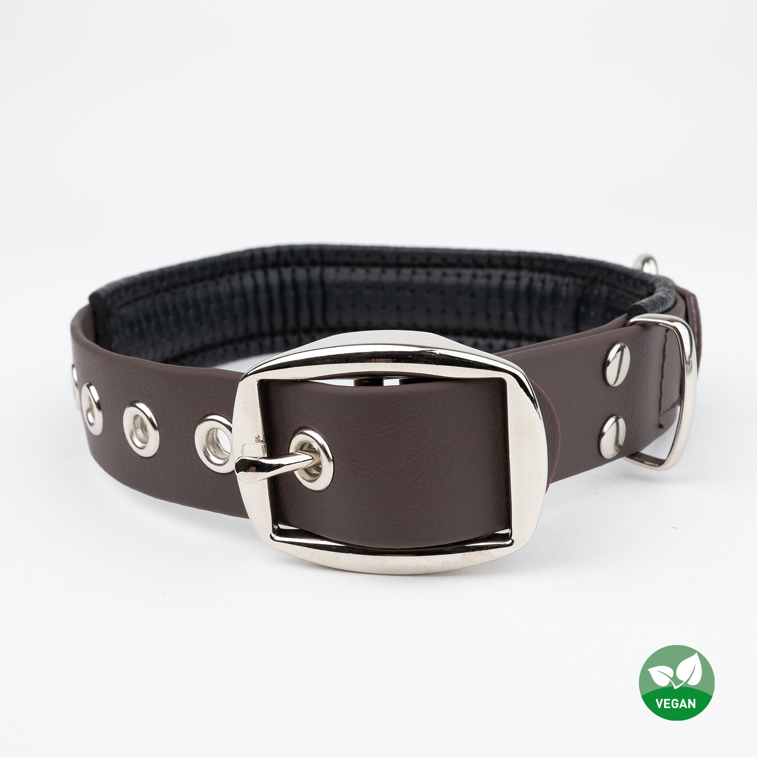 PetTec Halsband aus veganem Trioflex®, braun