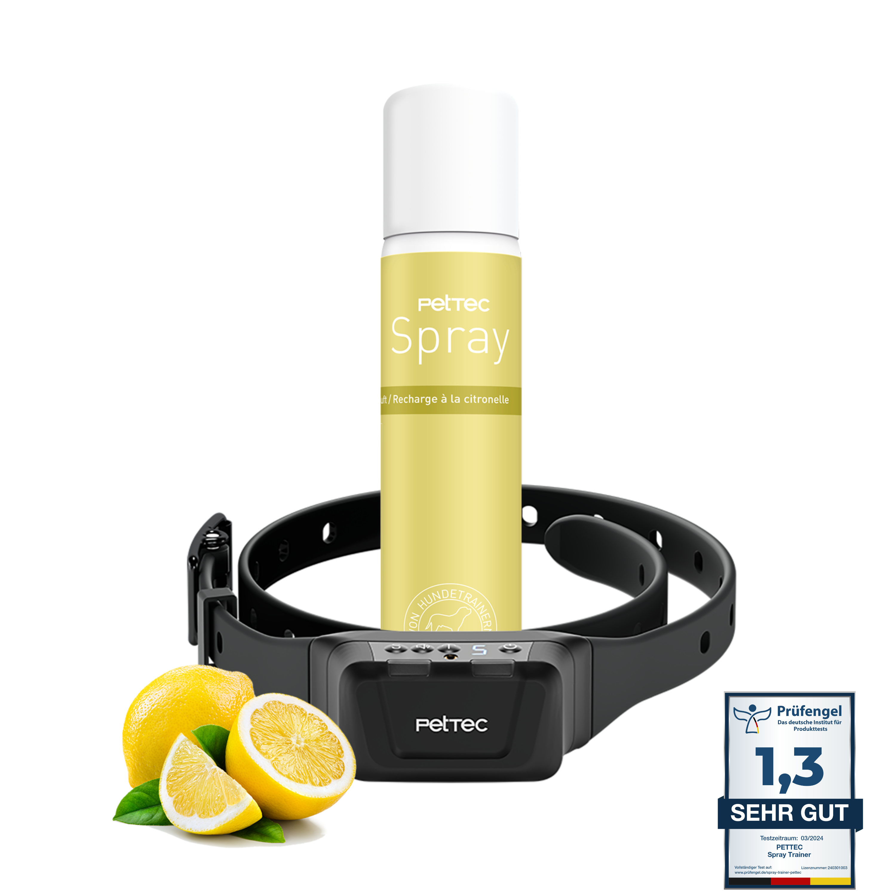 PetTec Anti-Bark Spray and Sound Trainer Pro incl. Citronella Spray - B-Ware