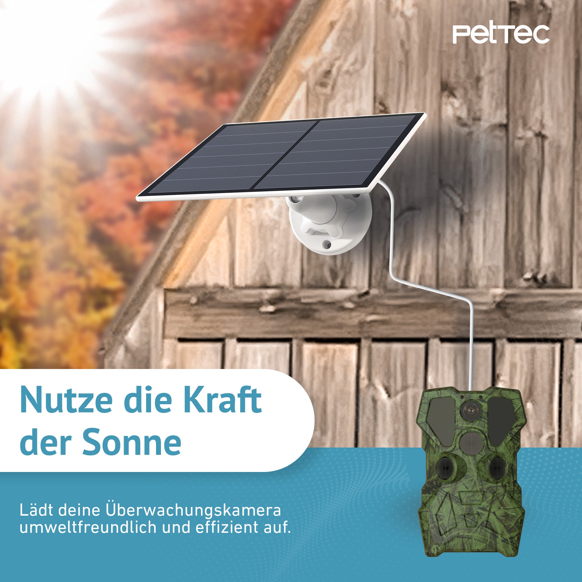 PetTec Solar Panel für Pet Cams