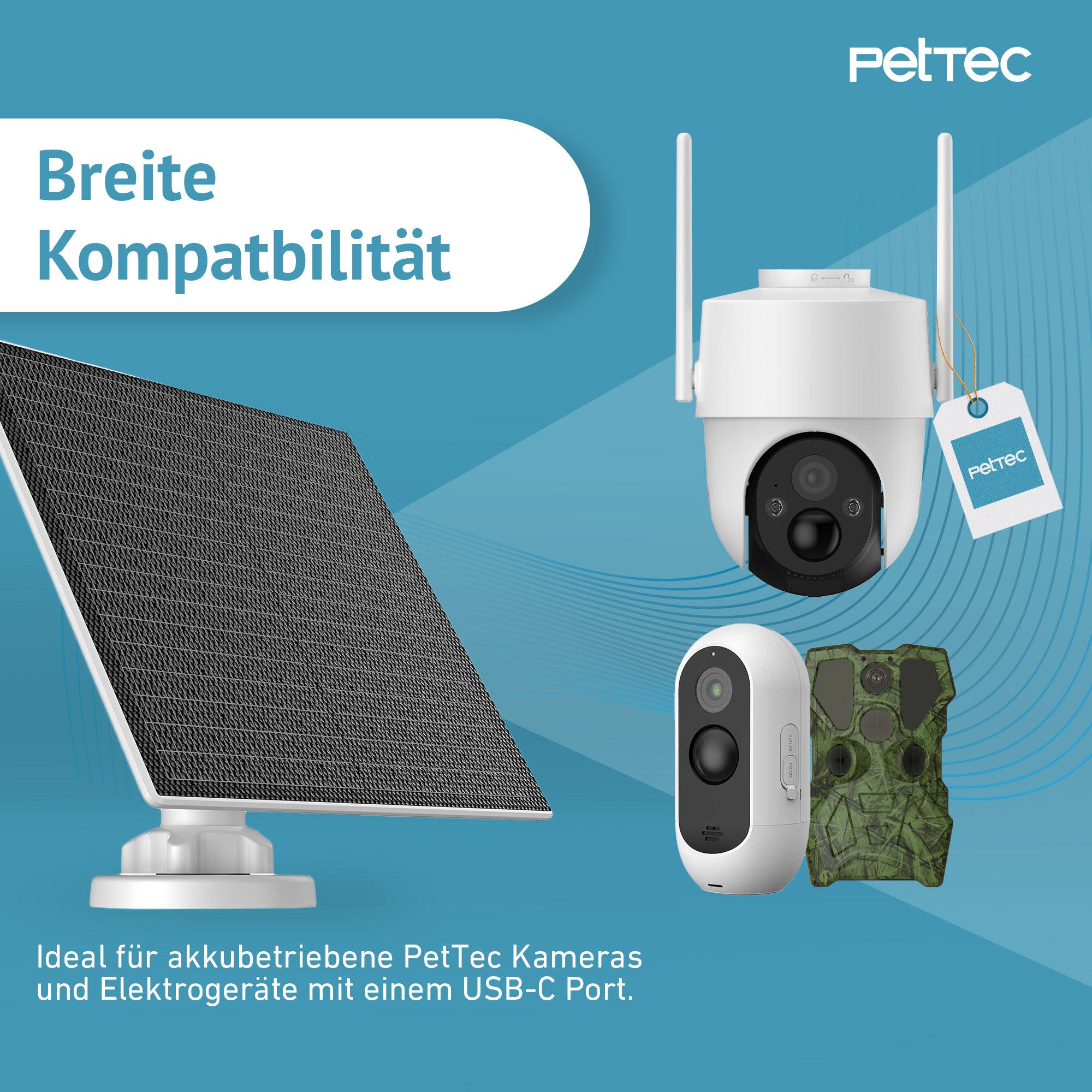 PetTec Solar Panel für Pet Cams