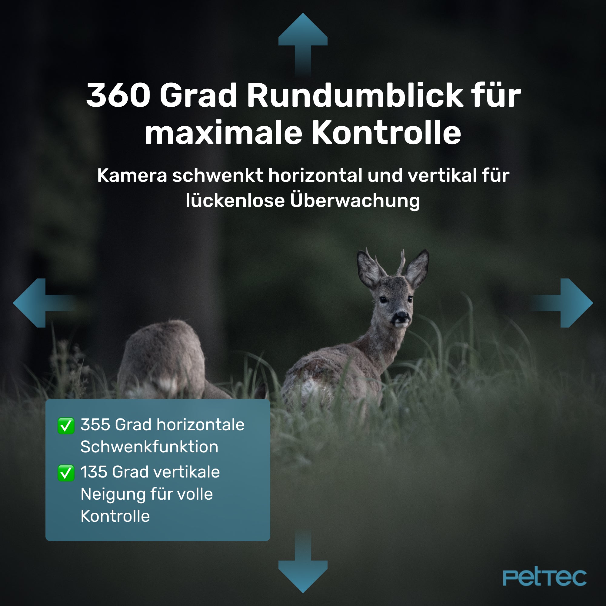 PetTec Cam Free'n 360 LTE/4G schwarz