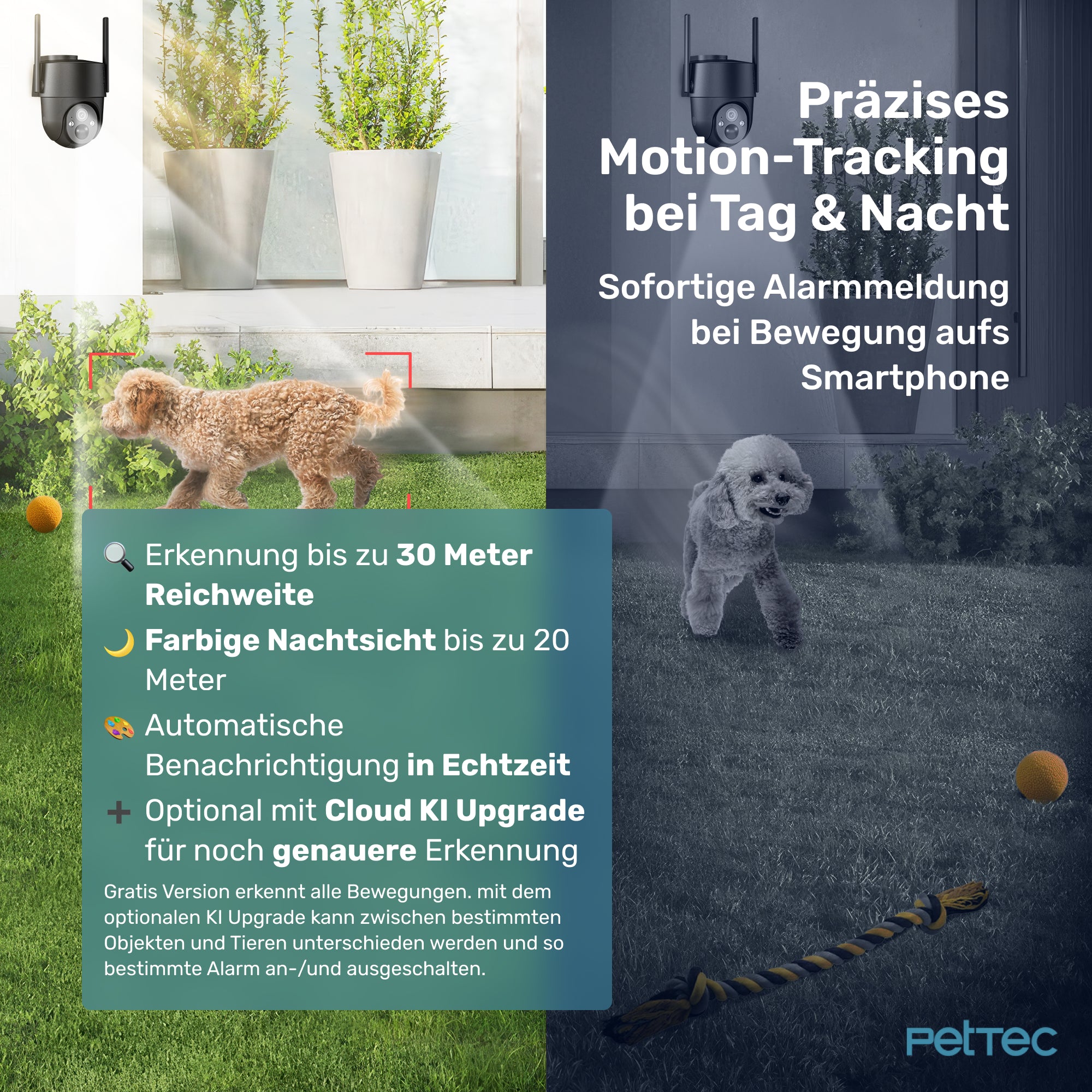 PetTec Cam Free'n 360 LTE/4G schwarz