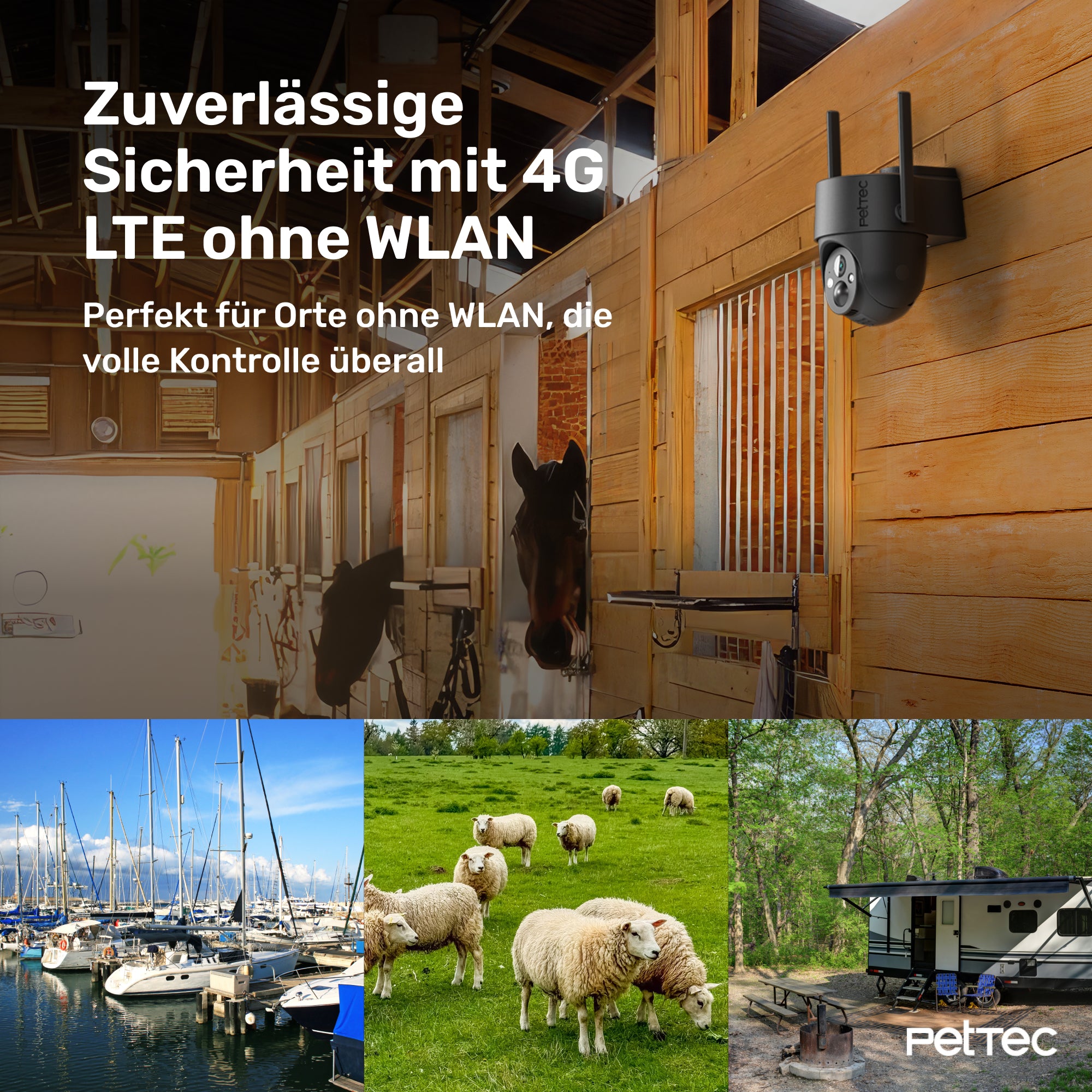 PetTec Cam Free'n 360 LTE/4G schwarz