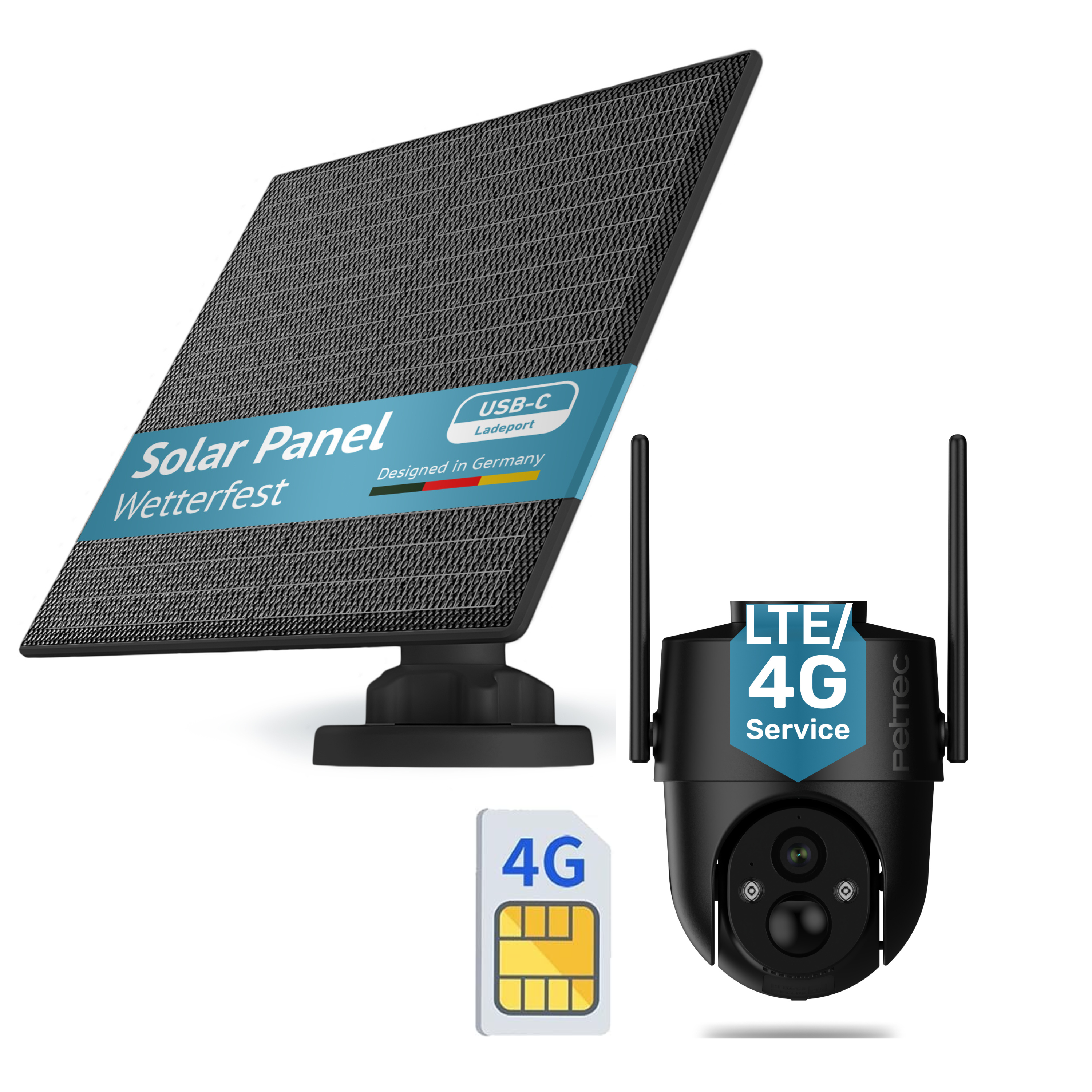 PetTec Cam Free’n 360 LTE/4G mit Solarpanel