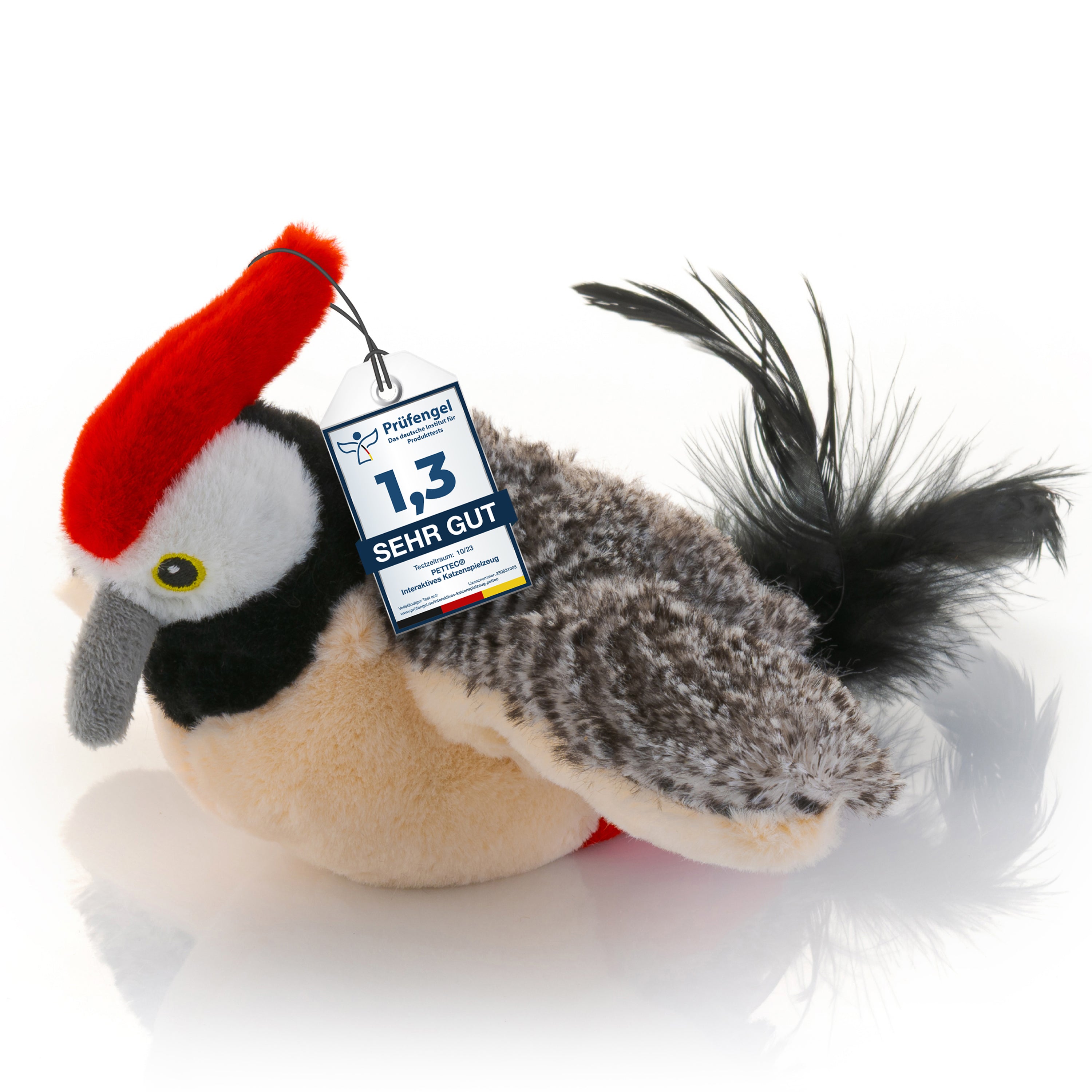 PetTec interaktives Plüschtier für Katzen - Specht