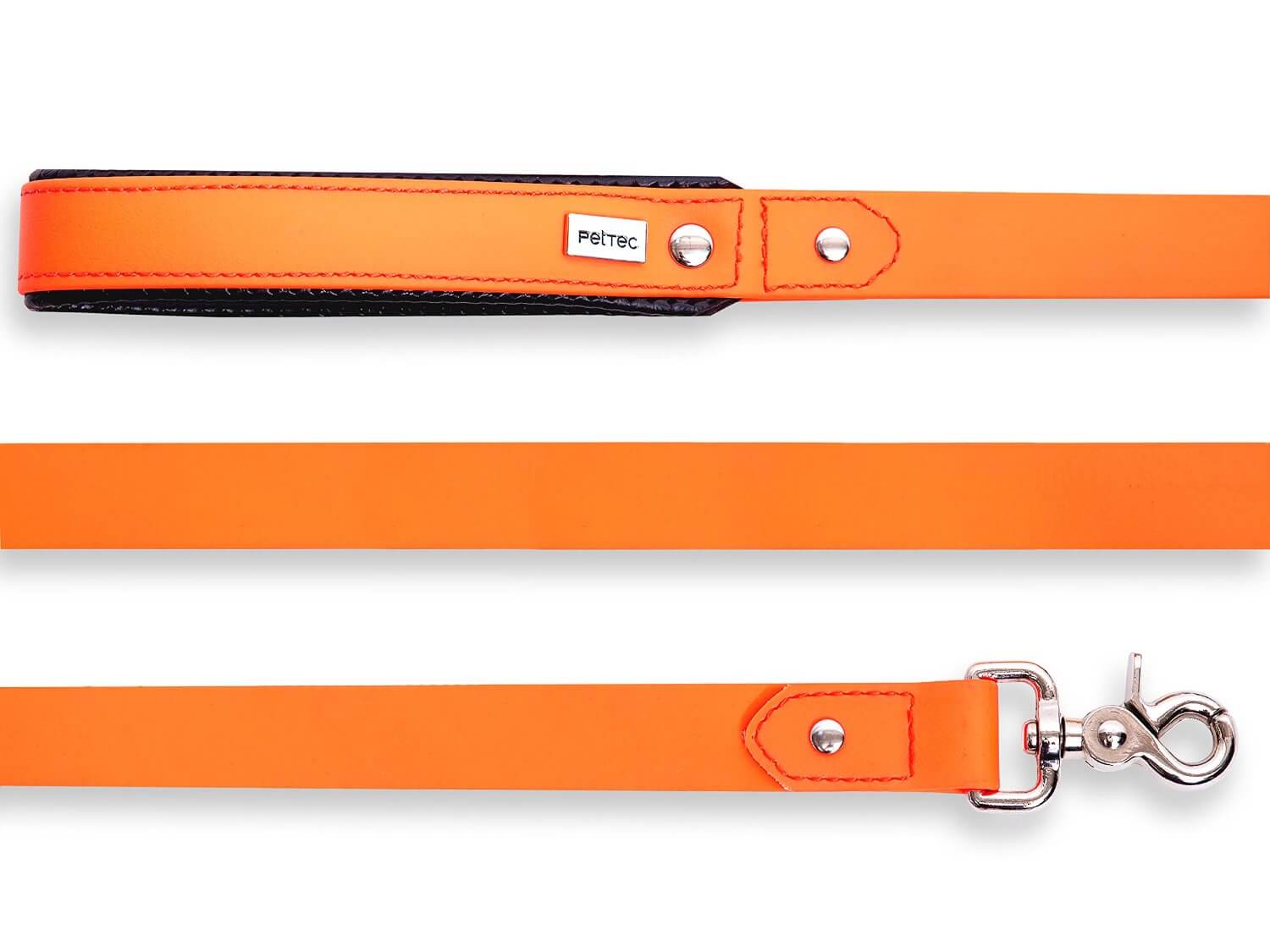 PetTec Führleine aus veganem Trioflex, orange