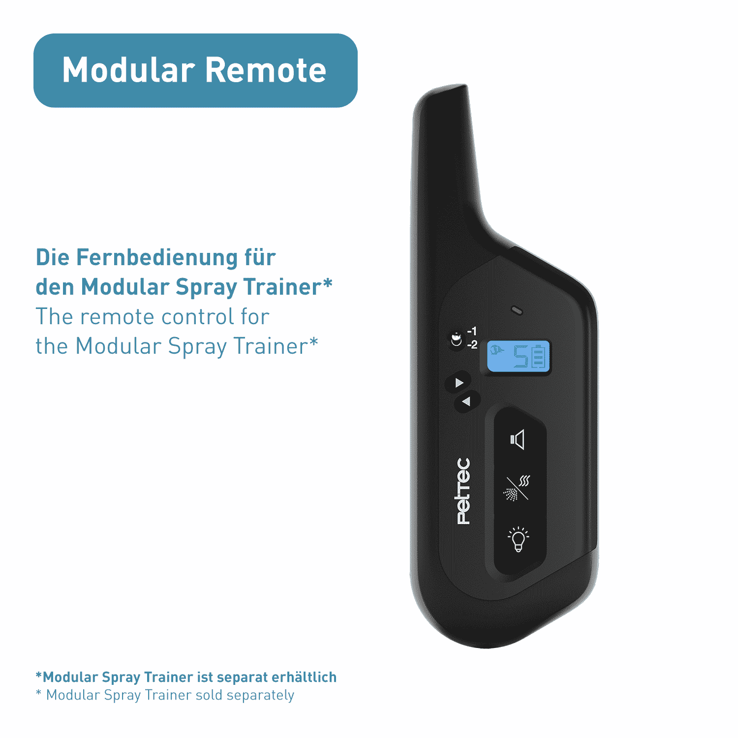 PetTec Fernbedienung für den Multi-Trainer (Zusatz oder Ersatz)