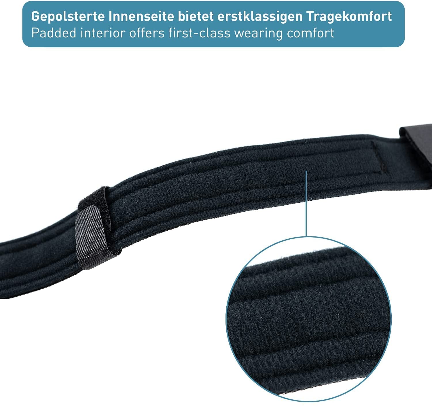 PetTec Hundehalsband aus Neopren & Nylon, schwarz