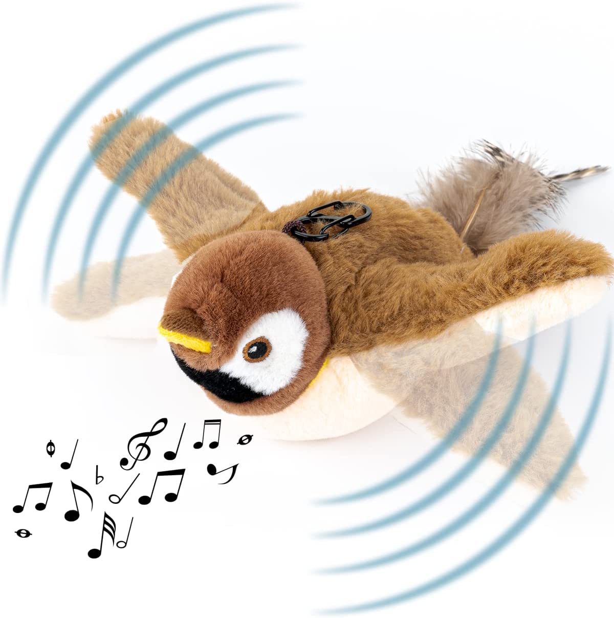 PetTec interaktives Plüschtier für Katzen - Spatz - B-Ware