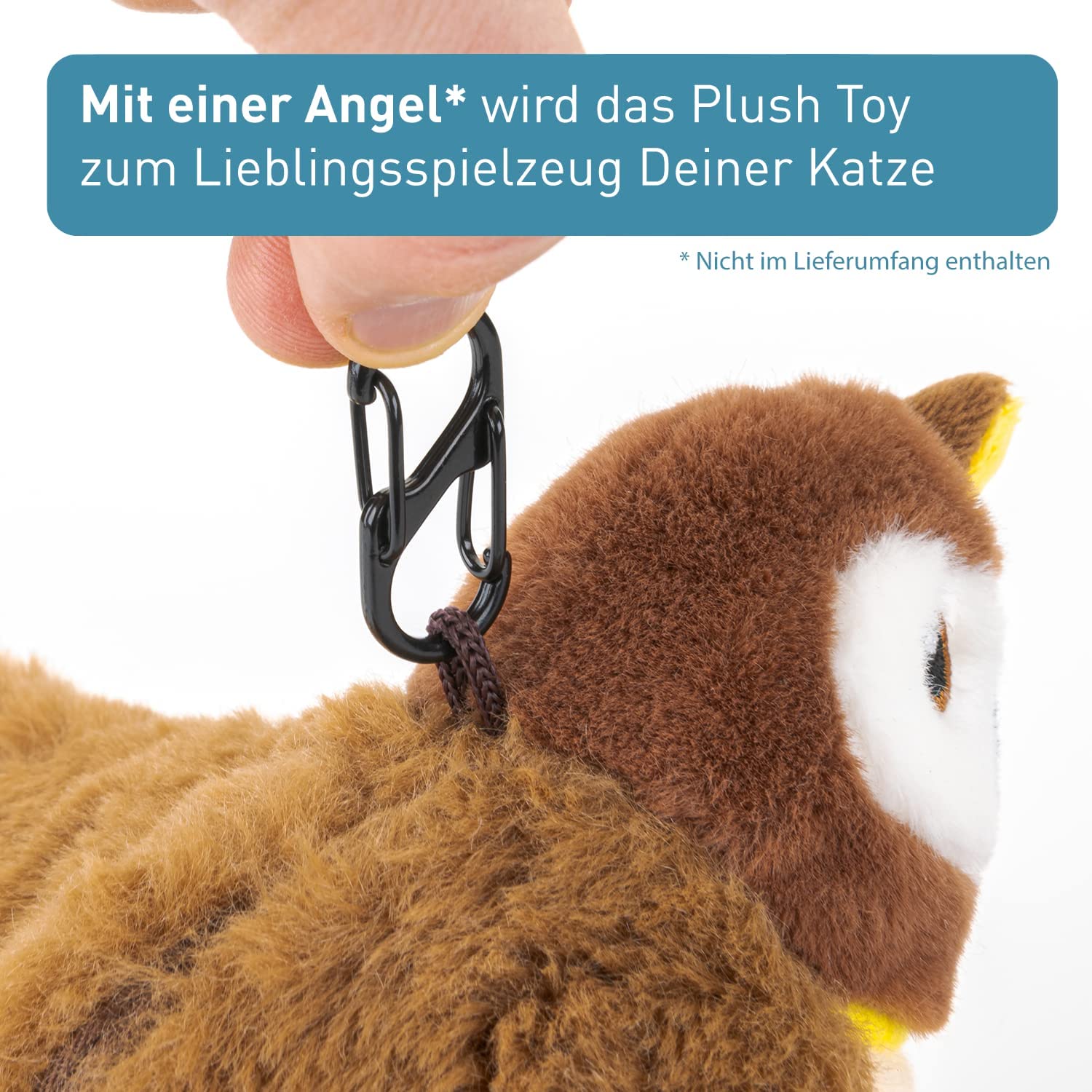 PetTec interaktives Plüschtier für Katzen - Spatz - B-Ware