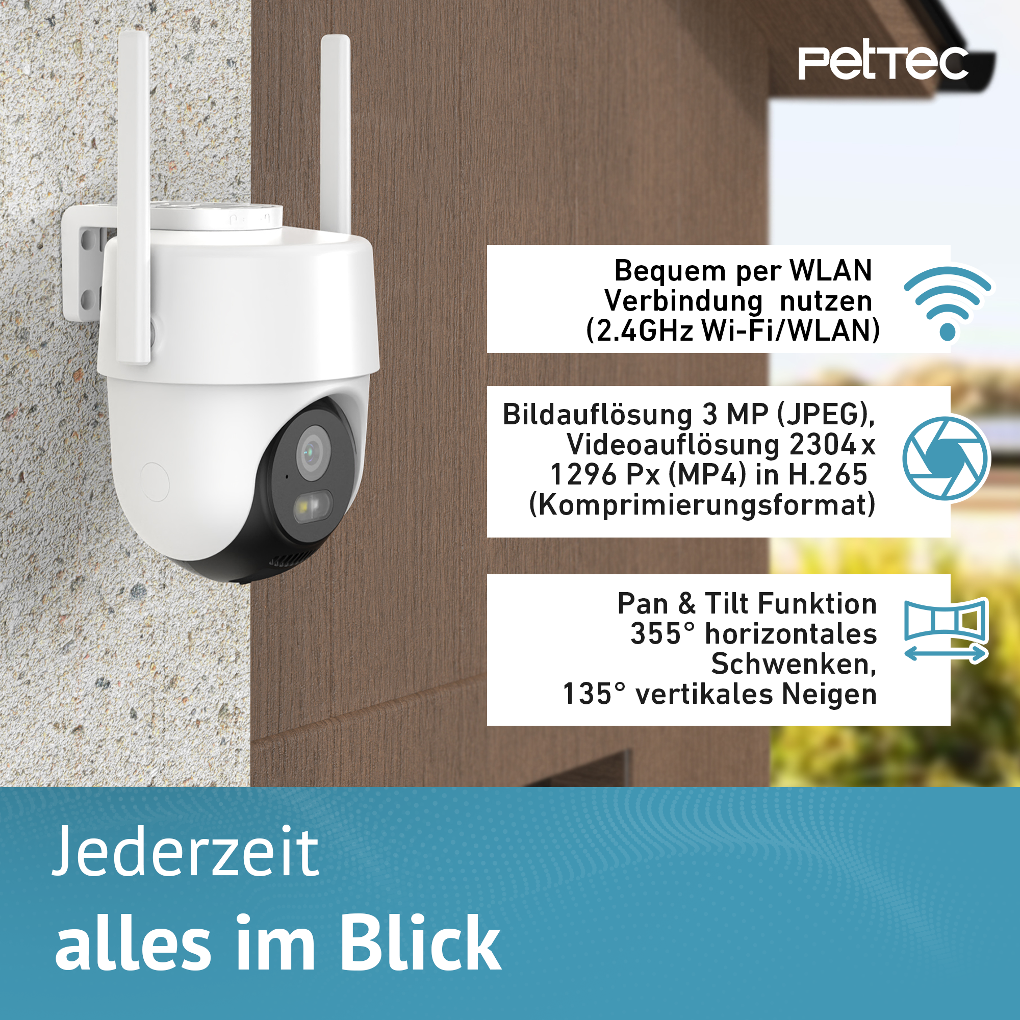 PetTec Cam Free'n 360 Wifi