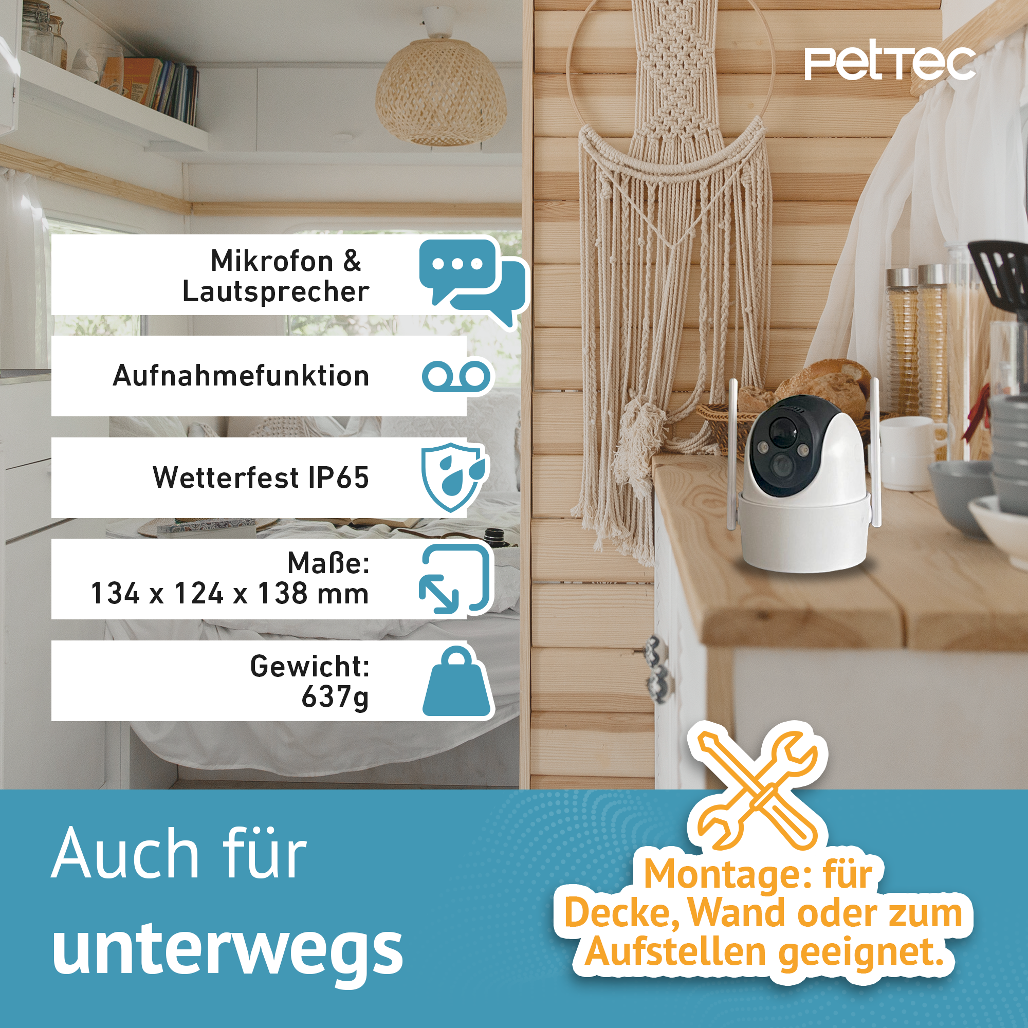 PetTec Cam Free'n 360 Wifi