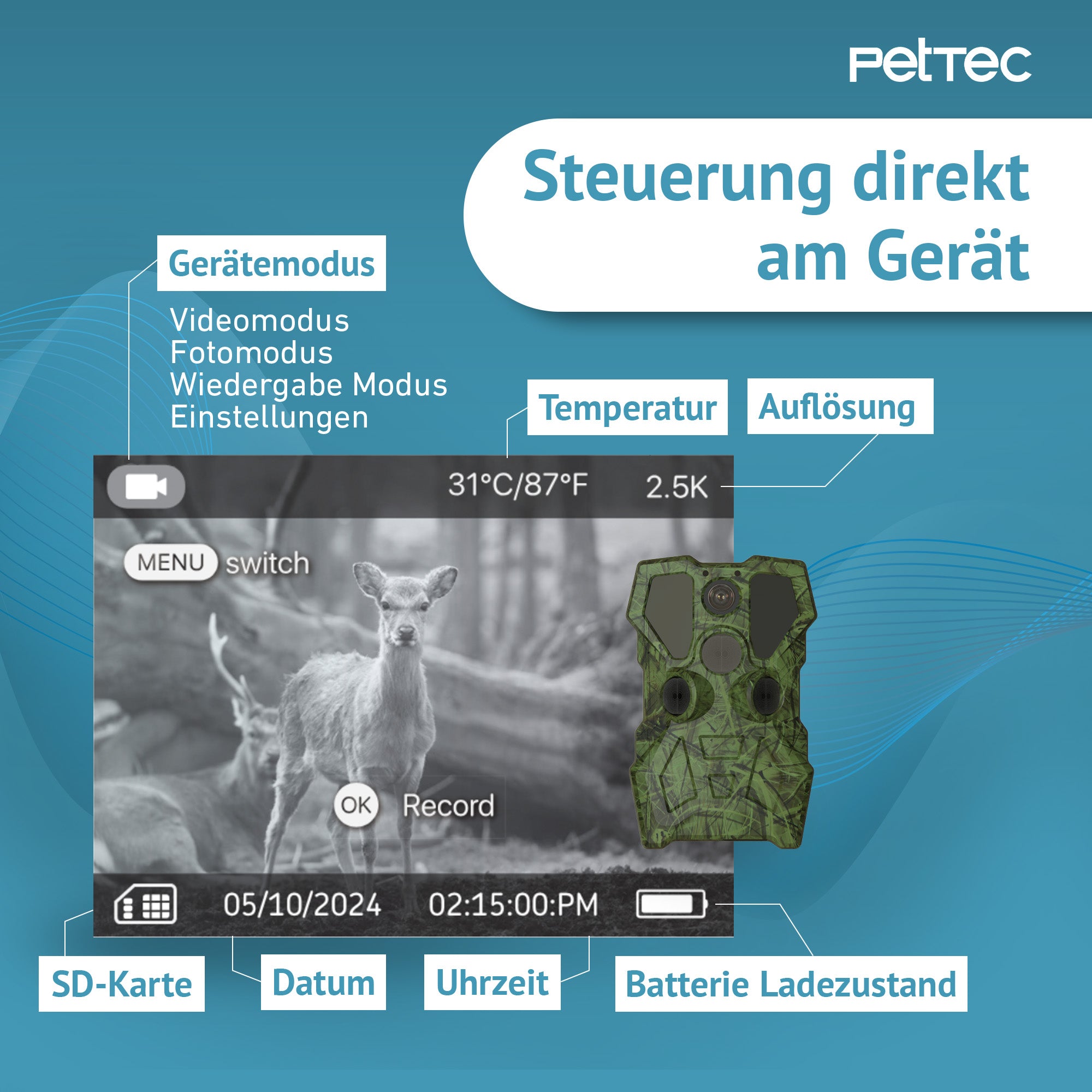 PetTec Cam Trail - Wildkamera