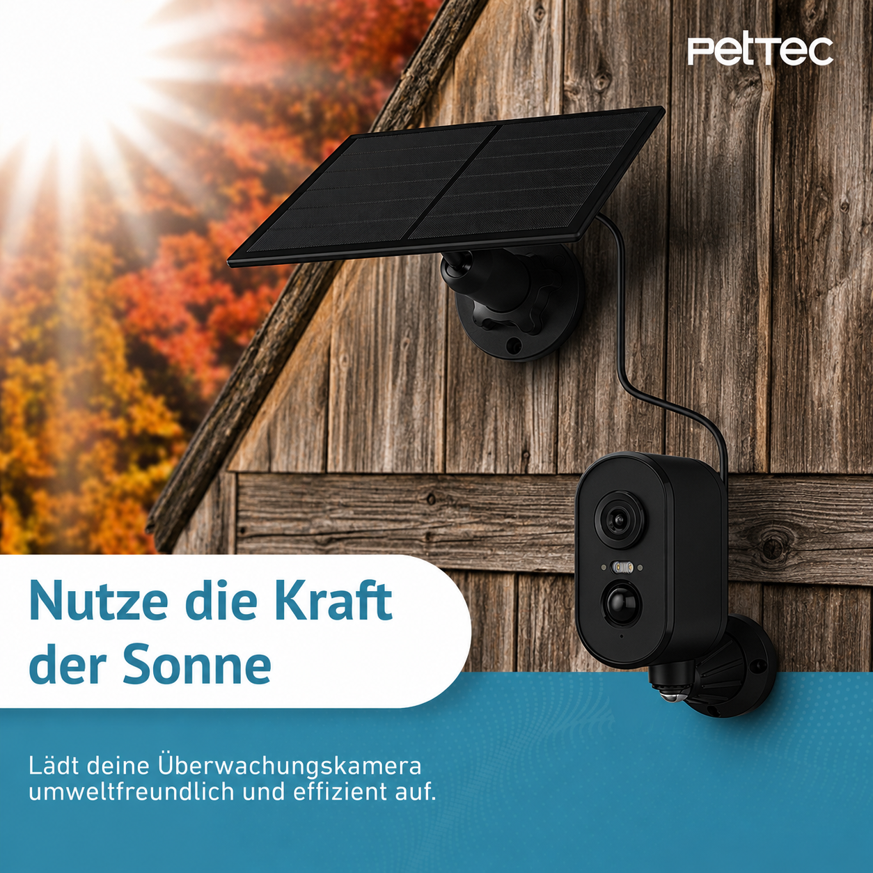 PetTec Solar Panel für Pet Cams