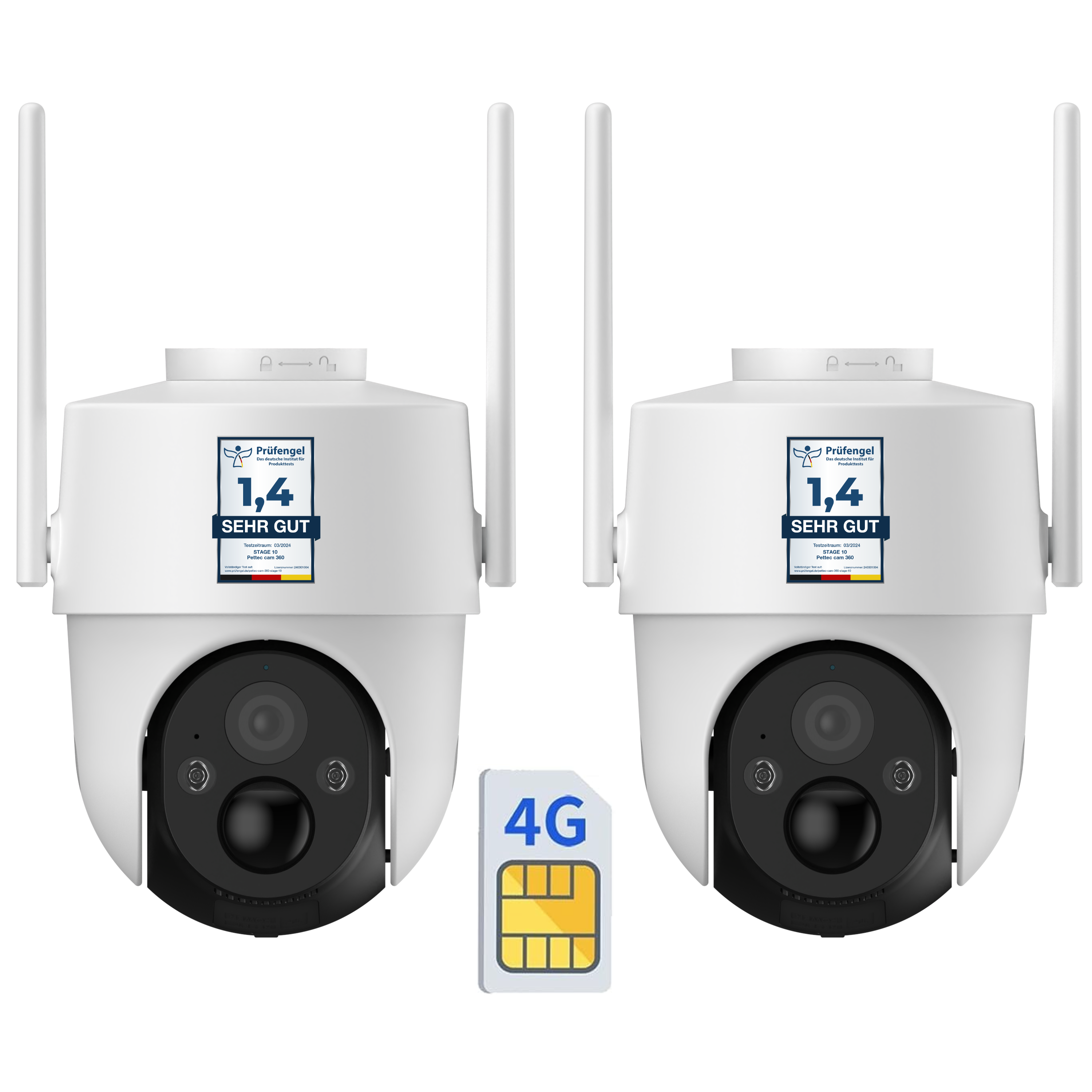PetTec Cam Free'n 360 LTE/4G weiß
