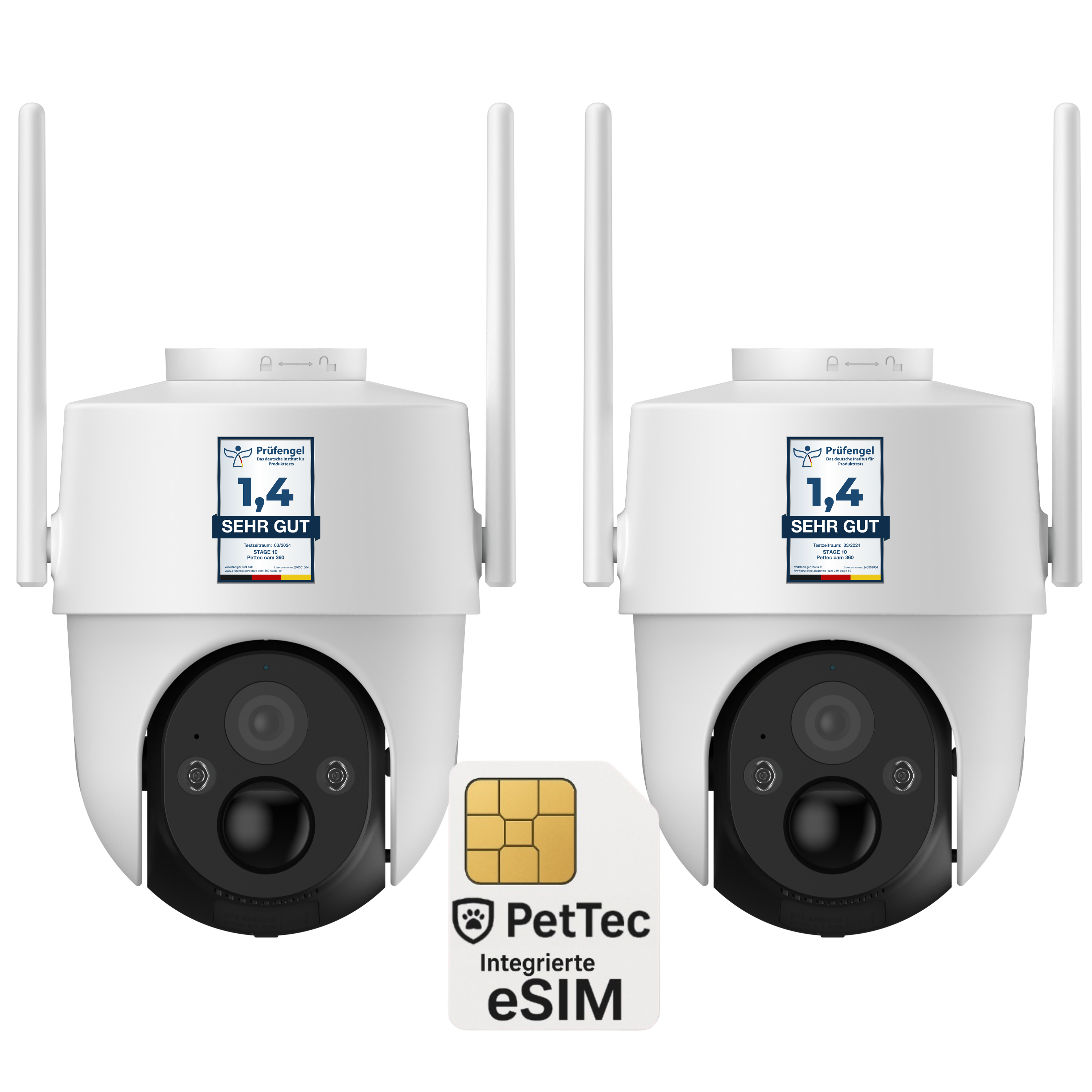 PetTec Cam Free'n 360 LTE/4G weiß