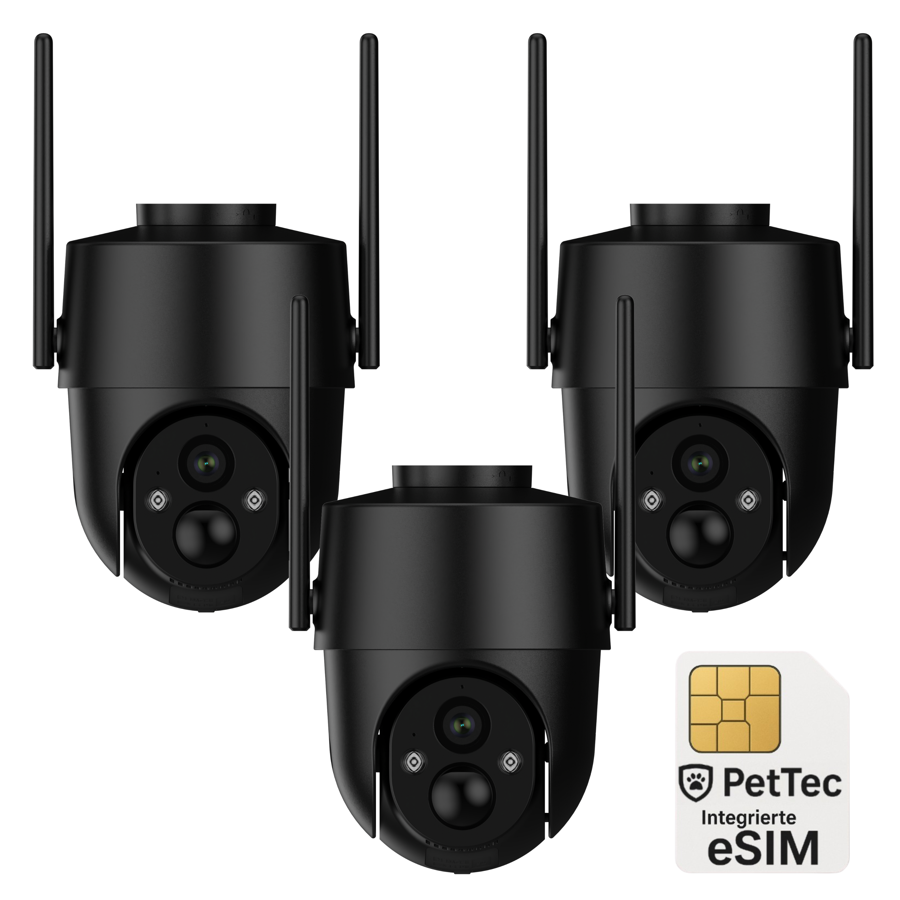 PetTec Cam Free'n 360 LTE/4G schwarz