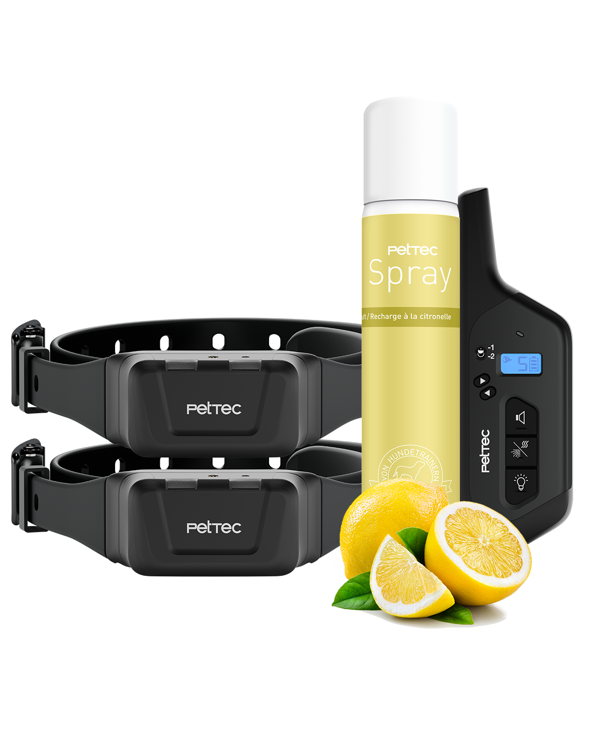 PetTec Spray & Ton Multi-Trainer mit Fernbedienung inkl. Citronella-Spray