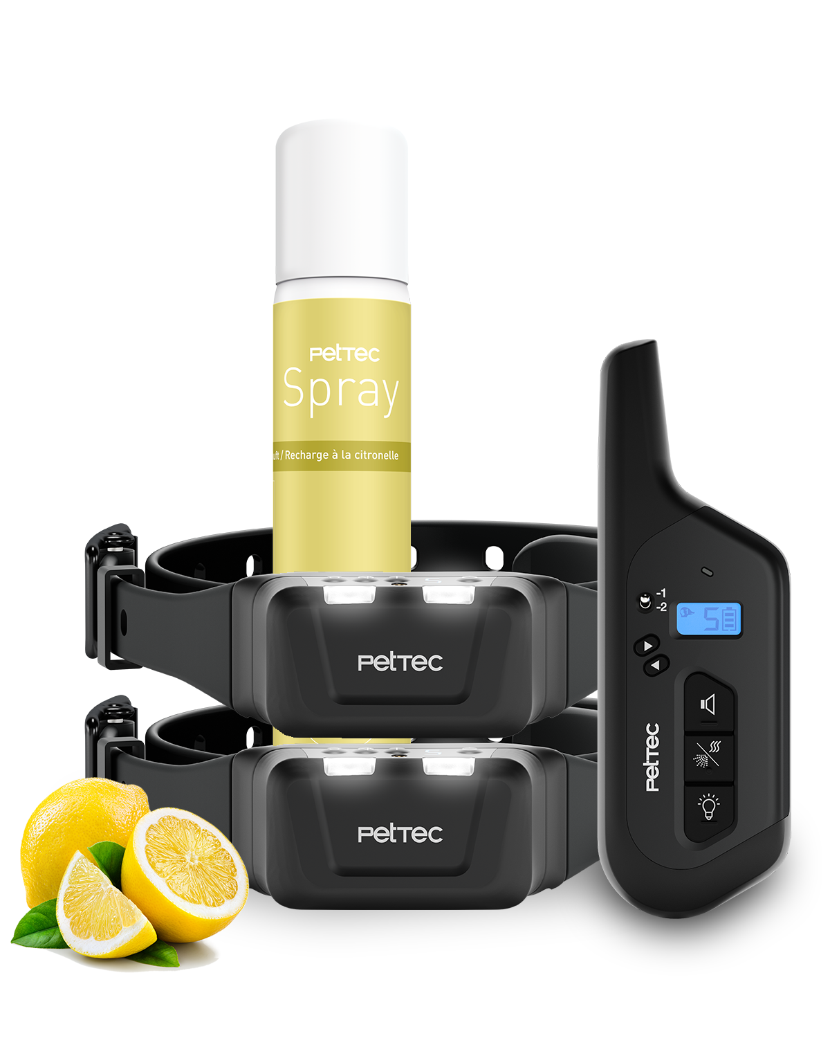 PetTec Spray & Ton Multi-Trainer mit Fernbedienung inkl. Citronella-Spray