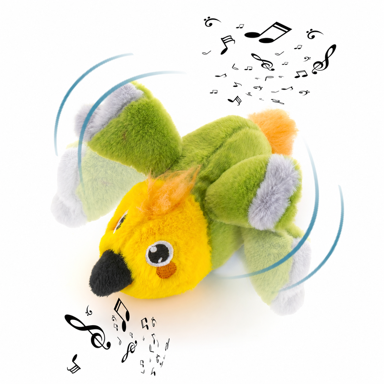 PetTec Interactive Plush Toy for Cats - Parrot