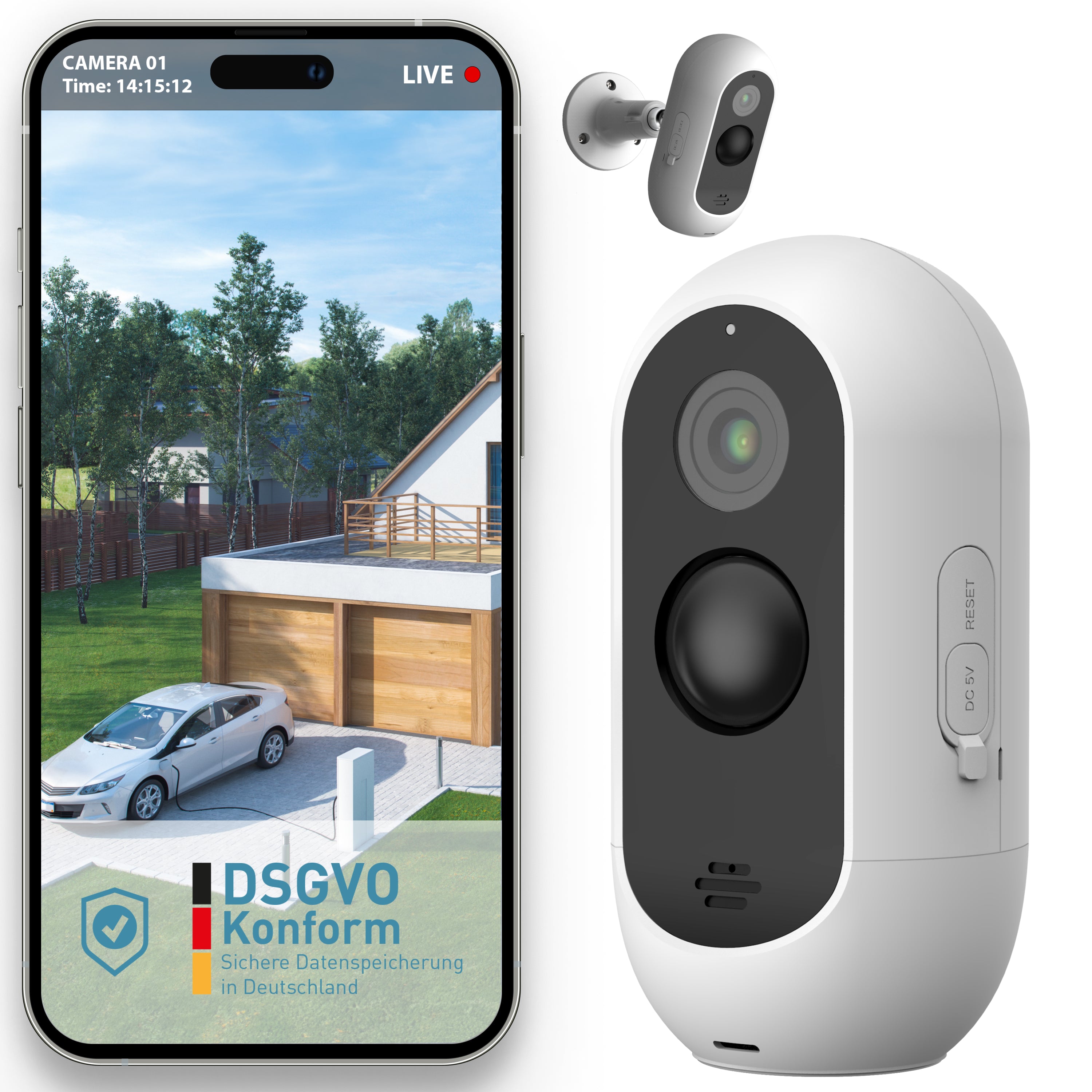Überwachungskamera Free für Indoor & Outdoor