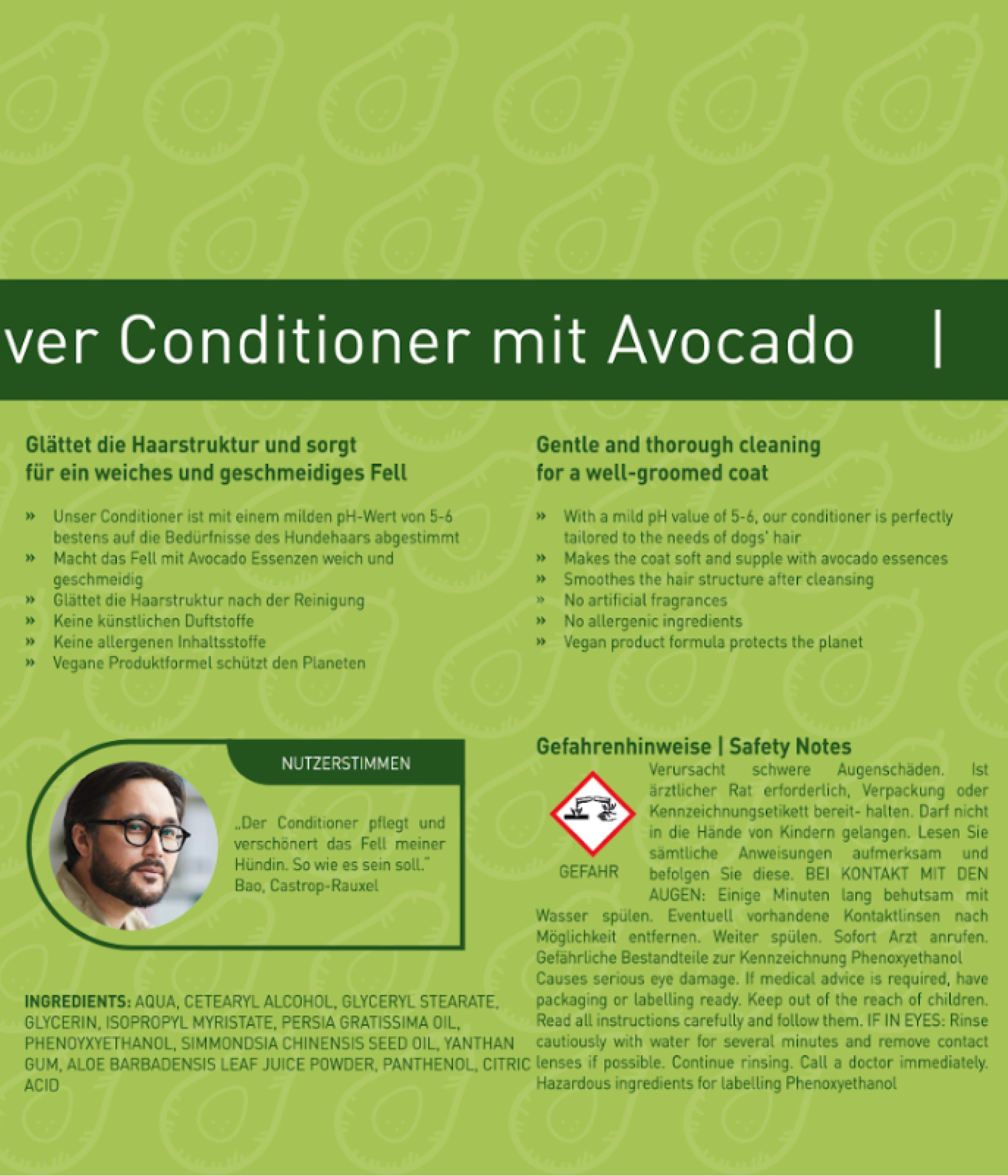 PetTec Hundeconditioner Avocadoöl 250ml