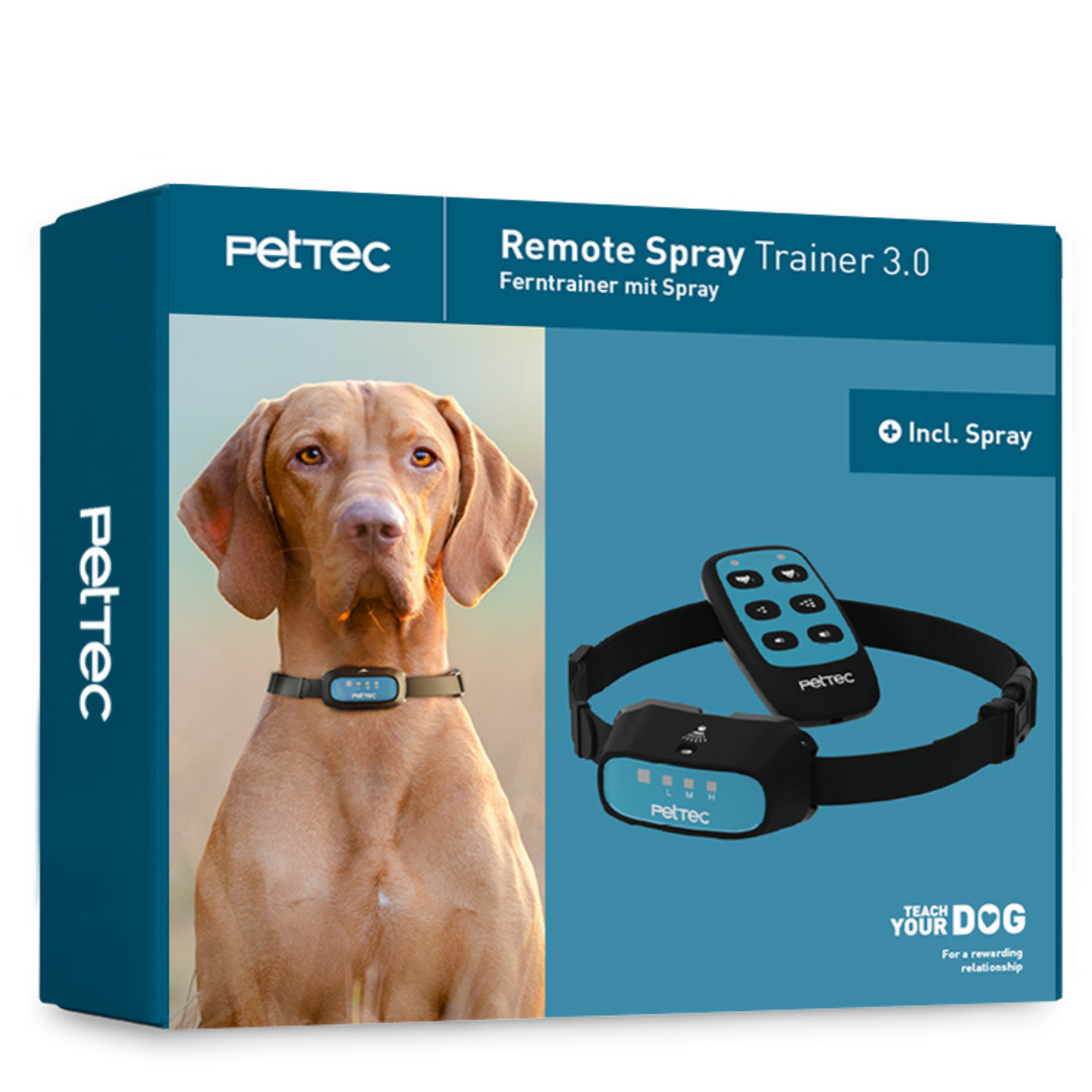 PetTec Remote Trainer mit Fernbedienung inkl. Citronella-Spray - B-Ware