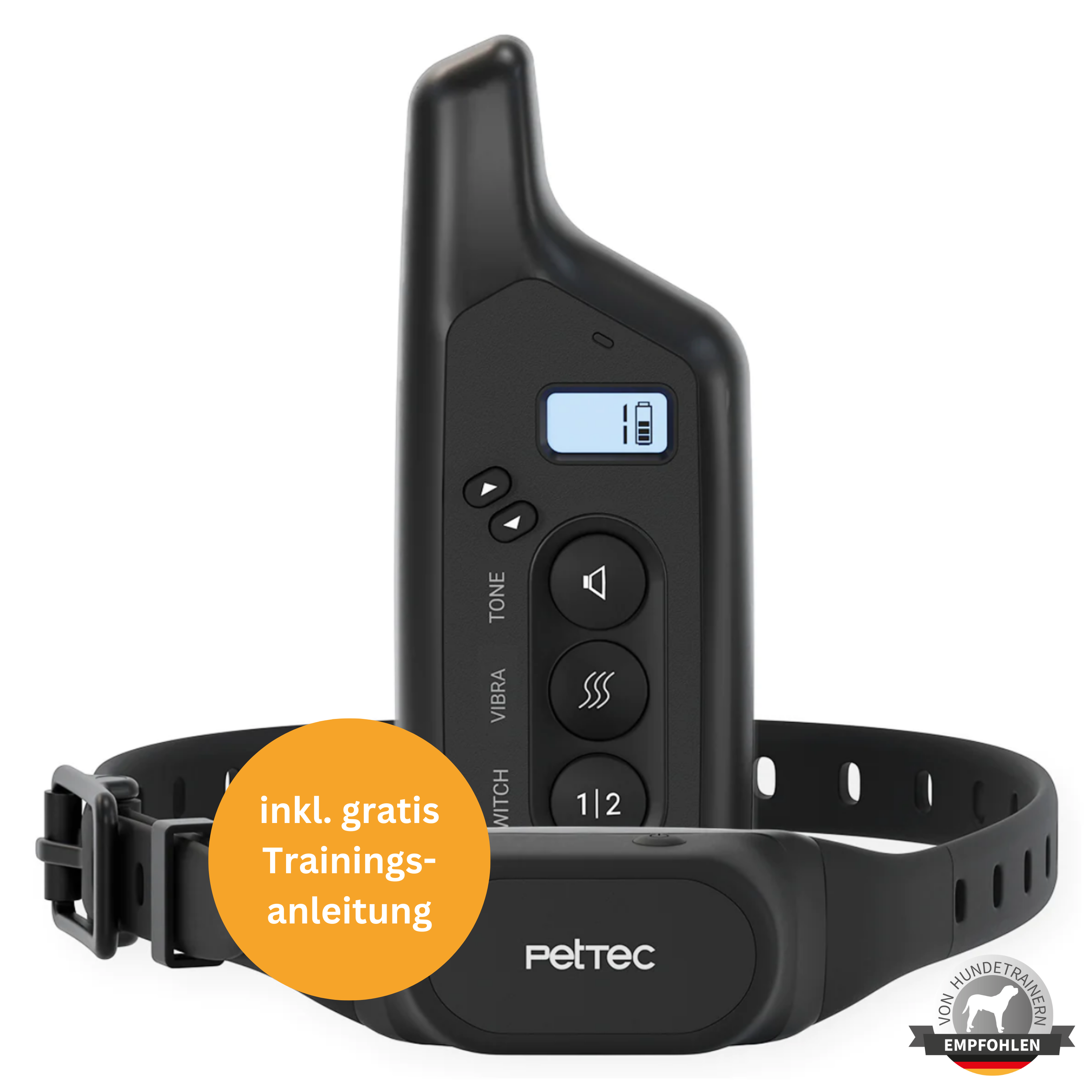 PetTec Ton- & Vibrations Trainer mit Fernbedienung